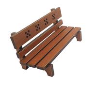 Legno Modello Panca del Parco Articoli per 1/12 Scala Dollhouse Miniatura Fata Giardino Giocattoli Brown Molto Pratico e PopolareTrattamento Pratico