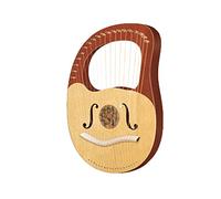 Legno musicale lira arpa in miniatura cinese professionale arpa carillon principianti arpa strumento a corda (colore: 19 corde B)