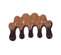 Legno Nero Pettine da Massaggio Liscio per Cuoio Capelluto | Liscio e Leggero, per Testa e Mani, Finitura senza Giunte, Colore Nero