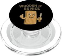 Legno non sarebbe bello divertente lavorazione del legno PopSockets PopGrip per MagSafe