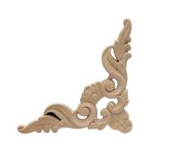 Legno Non Verniciato Intagliato Applique Bella Scultura Decalcomania Giardino Recinzione Per Mobili Casa Parete Porta Telaio Cabinet Decor Jh36-8