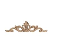 Legno Non Verniciato Intagliato Applique Bella Scultura Decalcomania Giardino Recinzione Per Mobili Casa Parete Porta Telaio Armadio Decor Ch16-35-9.5