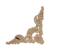 Legno Non Verniciato Intagliato Applique Bella Scultura Decalcomania Giardino Recinzione Per Mobili Casa Parete Porta Telaio Cabinet Decor Jh36-12