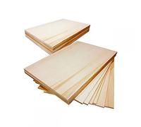 Legno Pannello Compensato di Pioppo Spessore mm 6 Grezzo Set 10 Pezzi - cm 30 X 21 Adatto Bricolage Fai da Te Taglio al Traforo e Laser