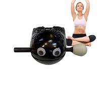 Legno Pesce Tempio Block Zen Drum - Piccoli Occhi Buddisti Zen Drum Instruments | Pesce buddista Camphorwood Temple Block Zen Drum Meditazione Strumento a percussione per la musica del tempio Buddha