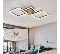 Legno Plafoniera LED Regolabile Nero Opale Soggiorno Cucina [EEK: Non valutato]