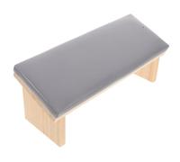 Legno Poggiamano Compatto Inclinato, per Manicure Supporto Unghie | Pelle Artificiale, Base Antiscivolo, Sostegno al Polso, per Casa, Training, Unghie Naturali e Acriliche