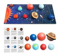 Legno Puzzle Pianeti del Cosmo Gioco per Bambini | Giocattoli Spaziali, Apprendimento del Solare, Facile da Riporre, Sicuro per Giocare, per Bambini