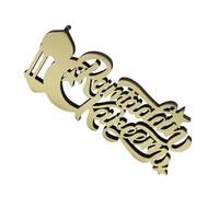 Legno Ramadan decorazione della lettera Hollow-out Ornament Eid