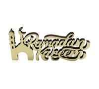 Legno Ramadan decorazione della lettera Hollow-out Ornament Eid