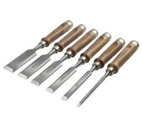 Legno Scalpelli Con Affilatrice Sassi Set, 8 Pezzi - 56150