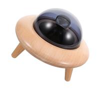 Legno Scatola Dentini a Forma di Astronave per Ragazzo Ragazza | Contenitore Ricordo, Struttura Robusta e Trasportabile, Stile Cartone Animato, per Piccoli Tesori