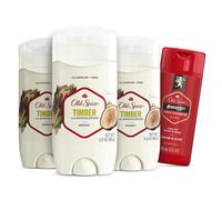 Legno senza alluminio deodorante per uomini di spice con pacchetto da 3,0 once di sandalo da 3 con vasca da viaggio per il lavaggio delle dimensioni