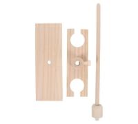Legno Supporto per Imbuto Separatore, 2 Fori, Altezza Regolabile | Laboratorio e Scuola, Adatto a Imbuti 60 Ml-500 Ml, Colore Beige, Struttura Stabile