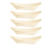 Legno Sushi Vassoio Barca,50 Pezzi Sushi Barca Piatto Vassoio Sushi Vassoi di Barca di Legno Piatti Legno Sushi Vassoio Piatto per Spuntino Dessert Caramelle Che Servono 4 Pollici