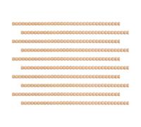 Legno Trim, 40 cm, listello di perline 3D non trattato, in legno massiccio, 10 pezzi, per casa, finestre, porte, pareti, mobili