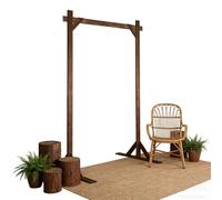 Legno Wedding Arch Stand,Large Wedding Backdrop Stand, Supporto della Struttura dei Fiori di Quadrato for La Cerimonia,Scatti Fotografici,Anniversario,Doccia Nuziale,Arredamento Rustico