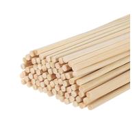 Legnoso Tassello Aste,50cm Rotondo Tassello Asta,4mm Bastone Bambù,200pz