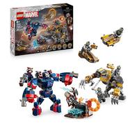 LEGO ǀ Marvel Avengers: Endgame Thor Contro Chitauri - Giocattolo con Mech, Figura di Gorilla e 7 Minifigure tra cui Thor, Rocket e Iron Patriot - Regalo da Supereroi per Bambini da 8 Anni - 76322