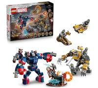 LEGO ǀ Marvel Avengers: Endgame Thor Contro Chitauri - Giocattolo con Mech, Figura di Gorilla e 7 Minifigure tra cui Thor, Rocket e Iron Patriot - Regalo da Supereroi per Bambini da 8 Anni - 76322