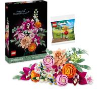 Lego 10342 - Bouquet rosa con sacchetto di plastica, per adulti, per adulti