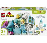 LEGO DUPLO Disney Scatola Creativa di Frozen con Elsa e Olaf - Giochi Didattici per la Motricità Fine dei Piccoli - Set Montessori con 2 Personaggi - Regalo per Bambini e Bambine dai 2 Anni - 10462