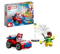 LEGO 10789 Marvel L’Auto di Spider-Man e Doc Ock, Giocattolo di Spidey e i Suoi Fantastici Amici, Giochi per Bambini dai 4 Anni con Mattoncini Fosforescenti