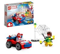 LEGO 10789 Marvel L’Auto di Spider-Man e Doc Ock, Giocattolo di Spidey e i Suoi Fantastici Amici, Giochi per Bambini dai 4 Anni con Mattoncini Fosforescenti