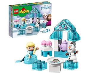 LEGO 10920 DUPLO Il Tea Party di Elsa e Olaf, Set con Mattoncini Grandi, Casa Giocattolo e Personaggi Disney, Giochi Creativi per Bambini dai 2 Anni