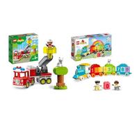 LEGO 10969 DUPLO Town Autopompa, Camion Giocattolo dei Pompieri con Luci e Siren