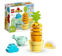 LEGO 10981 DUPLO My First Una Carota che Cresce, Gioco Impilabile, Giochi Educativi per Bambini da 1,5 a 3 Anni con 4 Elementi di Verdura e Accessori