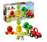 LEGO 10982 DUPLO My First Il Trattore di Frutta e Verdura, Gioco Impilabile per Neonati e Bambini da 1,5 a 3 Anni, Giochi Educativi per l'Apprendimento Precoce