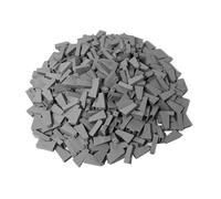 Lego 2 x 1 x 3 pietra obliqua grigio chiaro (4460b) - 25 pezzi adatti per tetti, case, MOC - compatibile con Lego City & Creator