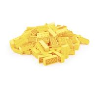 Lego 2 x 4 pietre Classic, 100 pezzi - singoli blocchi in confezione grande | Basic Bricks (3001) (giallo chiaro)