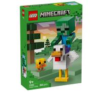 LEGO Minecraft Fantino di Polli Giocattolo - Kit di Modellismo 3D con 3 Personaggi tra cui uno Zombie - Decorazione da Cameretta - Regalo per Gamer, Bambini, Bambine e Fan da 9 anni in su - 21582