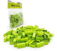 LEGO 2x4 Mattoncini Classic, Lime (verde), 100 pezzi - Parti singoli nella confezione grande, mattoni basici | Basic Bricks (3001)