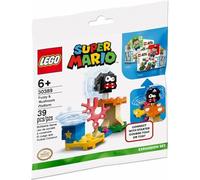 lego super mario - stordino e piattaforma fungo - pack di espansione - 30389