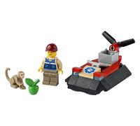 lego city - wildlife rescue hovercraft - lego 30570 -raro- lego polybag city set 35pz + 1 minifigura anni 5+