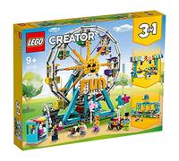 LEGO 31119 Creator 3 in 1 Ruota Panoramica, Autoscontro e Giostra, Playset Parco Giochi, Costruzioni per Bambini di 9 Anni