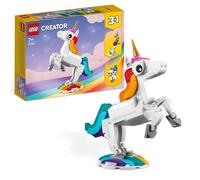 LEGO 31140 Creator Unicorno Magico con Arcobaleno, Set 3 in 1 con Fantastici Ani