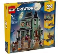 LEGO Creator 3 in 1 Villa Spettrale - Casa Giocattolo Interattiva che si Trasforma in Nave Fantasma o in Treno - Include 5 Minifigure - Regalo Creativo per Bambini e Bambine da 9 Anni in su - 31167