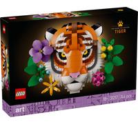Lego Art 31217 Collezione animali - Tigre Animale 3D con Fiori e Piante Botanich