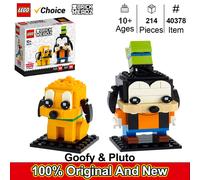 LEGO 40378 Pippo e Plutone, collezionisti di LEGO ® BrickHead adorerà Goofy & Pluto, con 2 personaggi classici Disney 214 PCS