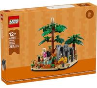 Lego 40784 Diorama savana africana - Esclusivo kit per la fauna selvatica con giraffa, fenicottero e leone | decorazione naturale e regalo per bambini, collezionisti e appassionati di paesaggi Lego