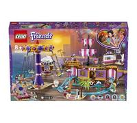 LEGO Friends Il Molo dei Divertimenti di Heartlake City, Parco dei Divertimenti con Montagne Russe su Nave Fantasma, Giostra del Luna Park e 5 Mini-doll, 41375
