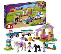 LEGO 41441 Friends Addestramento Equestre e Rimorchio, Set con Cavallo Giocattolo e 2 Mini Bamboline, Giochi per Bambini e Bambine di 4 Anni in su