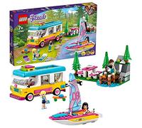 LEGO 41681 Friends Camper Van nel Bosco con Barca a Vela, Playset Giocattolo con Mini Bamboline di Stephanie, Emma ed Ethan, Giochi per Bambini