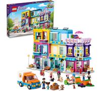 LEGO Friends Edificio della Strada Principale, Café Heartlake City e Salone, Casa delle Bambole per Bambini di 8 Anni, 41704