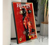 LEGO 42207 Technic Ferrari SF-24 F1 - Quadro da parete luminoso a LED, 80 x 50 cm, per supporto da parete auto Lego 42207 (senza modello)