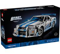 LEGO Technic Auto Nissan Skyline GT-R (R34) 2 Fast 2 Furious - Modellino da Costruire per Adulti con Funzione di Derapata, Sterzo, Sospensioni e un Motore a 6 Cilindri - Regalo da Collezione - 42110